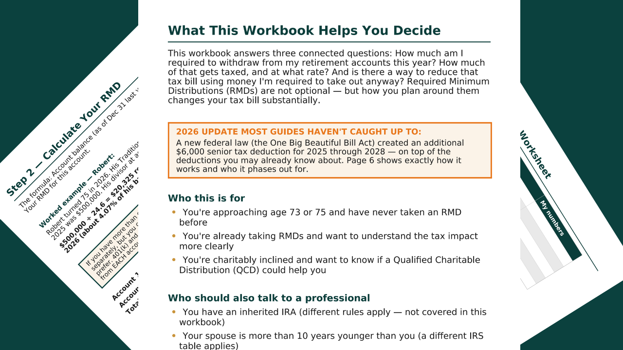 RMD Tax & Withdrawal Planning Workbook